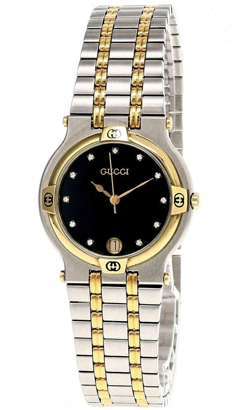 two tone gucci womens watch m 9000|[WTS] VTG Gucci 9000M Woman’s 2 Tone Watch .